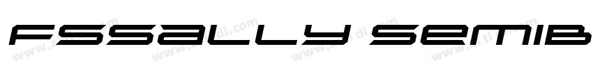 FSSally SemiBoldItal字体转换
